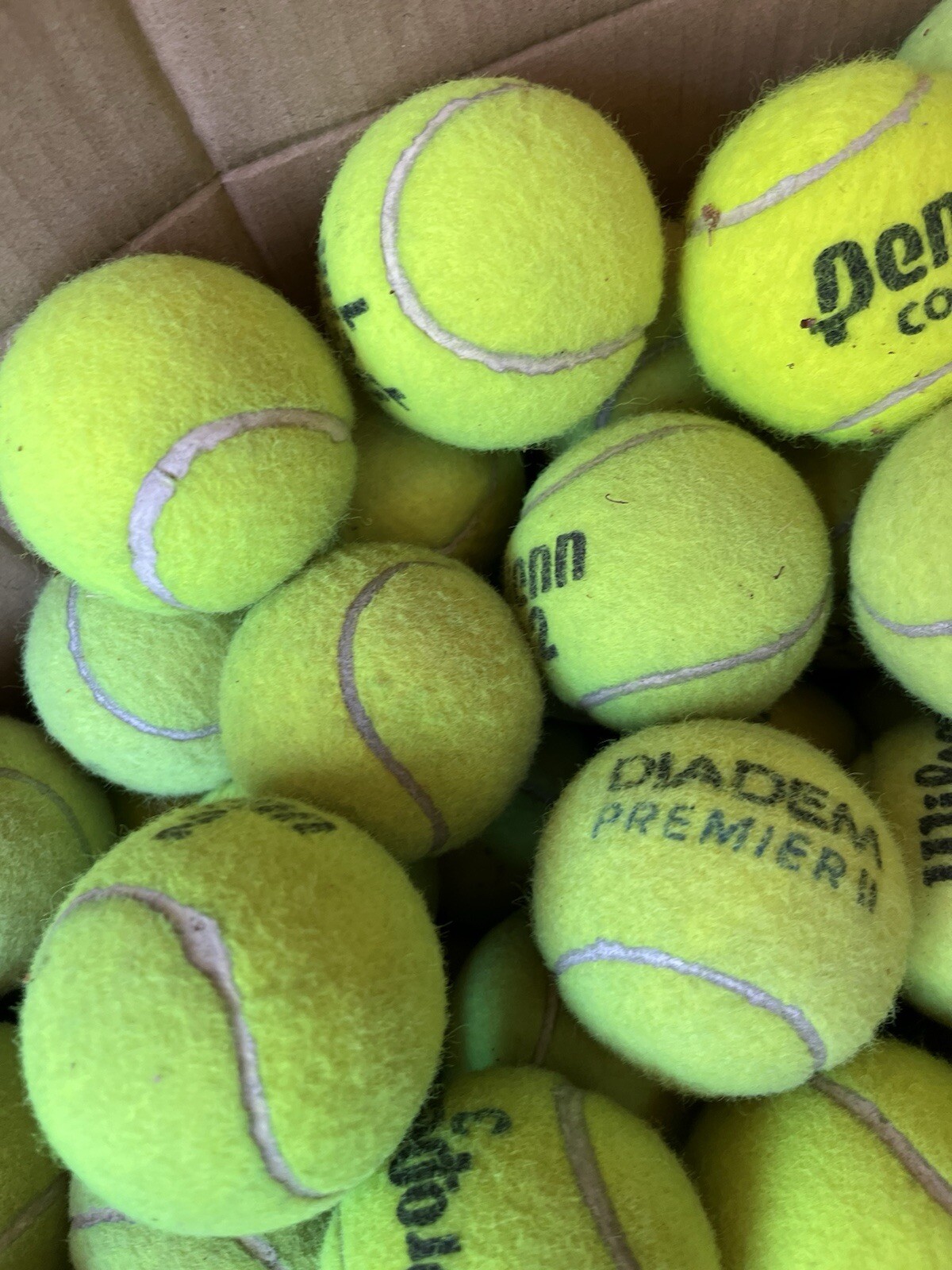 10 of Good Grade used Tennis Balls from Wilson, Dunlop, Penn, Head, etc Dog Toys