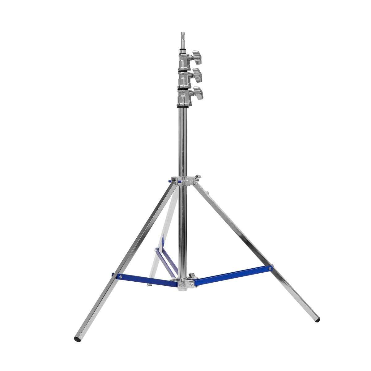 Flashpoint Flashpoint 9.9ft Steel Light Stand Pro with Leveling Leg, Silver, Max
