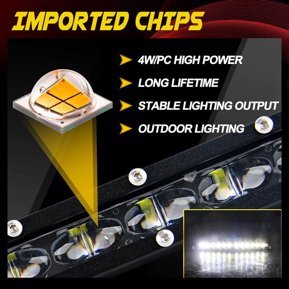 For Can-Am Commander 1000/Maverick Roof 40" +7" LED Light Bar+2" Dual Color Pods