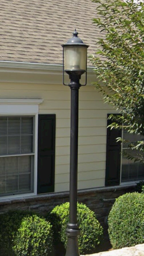 Vintage NYC Turtle Bay Single Street Light Antique LED, Can ship,