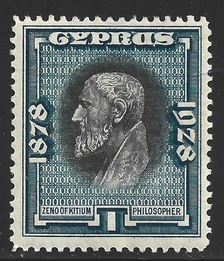 Cyprus, Scott #115, 1pi Philosopher Zeno, MH