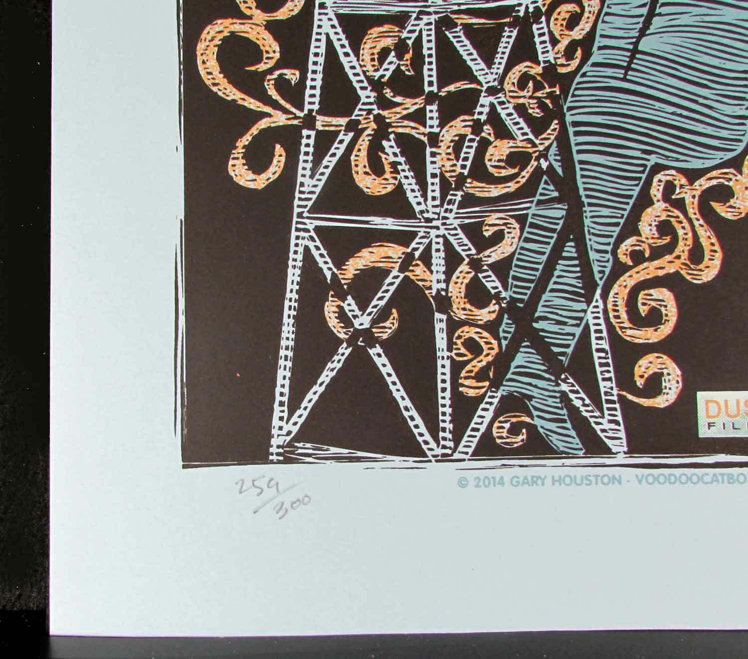 Dust Radio Poster A Film About Chris Whitley Signed Silkscreen Gary Houston
