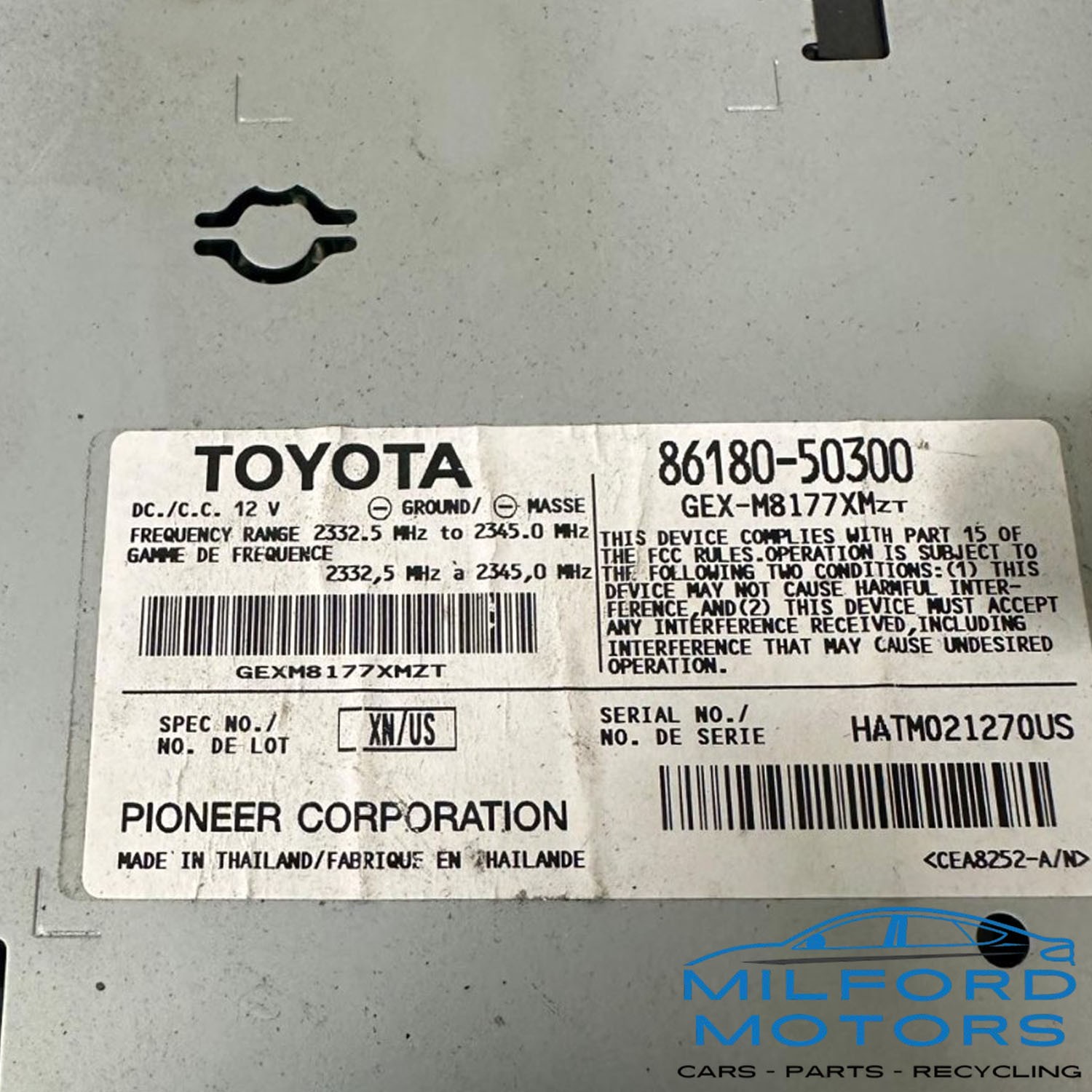 Used Radio Audio Fits for 2008-2013 Lexus LS 460 4.6L