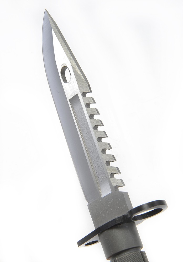 M9 Bayonet Survival Knife with Saw Back, Wire Cutter and Scabbard
