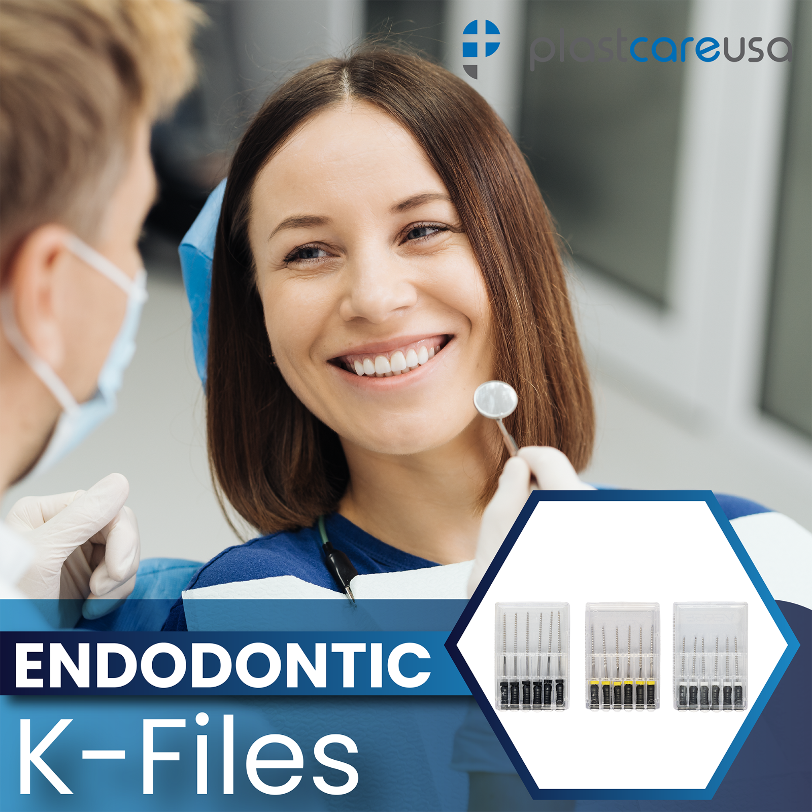 Size 10 21mm Endo K-Files, Endodontic K Files (Stainless Steel Premium Quality)