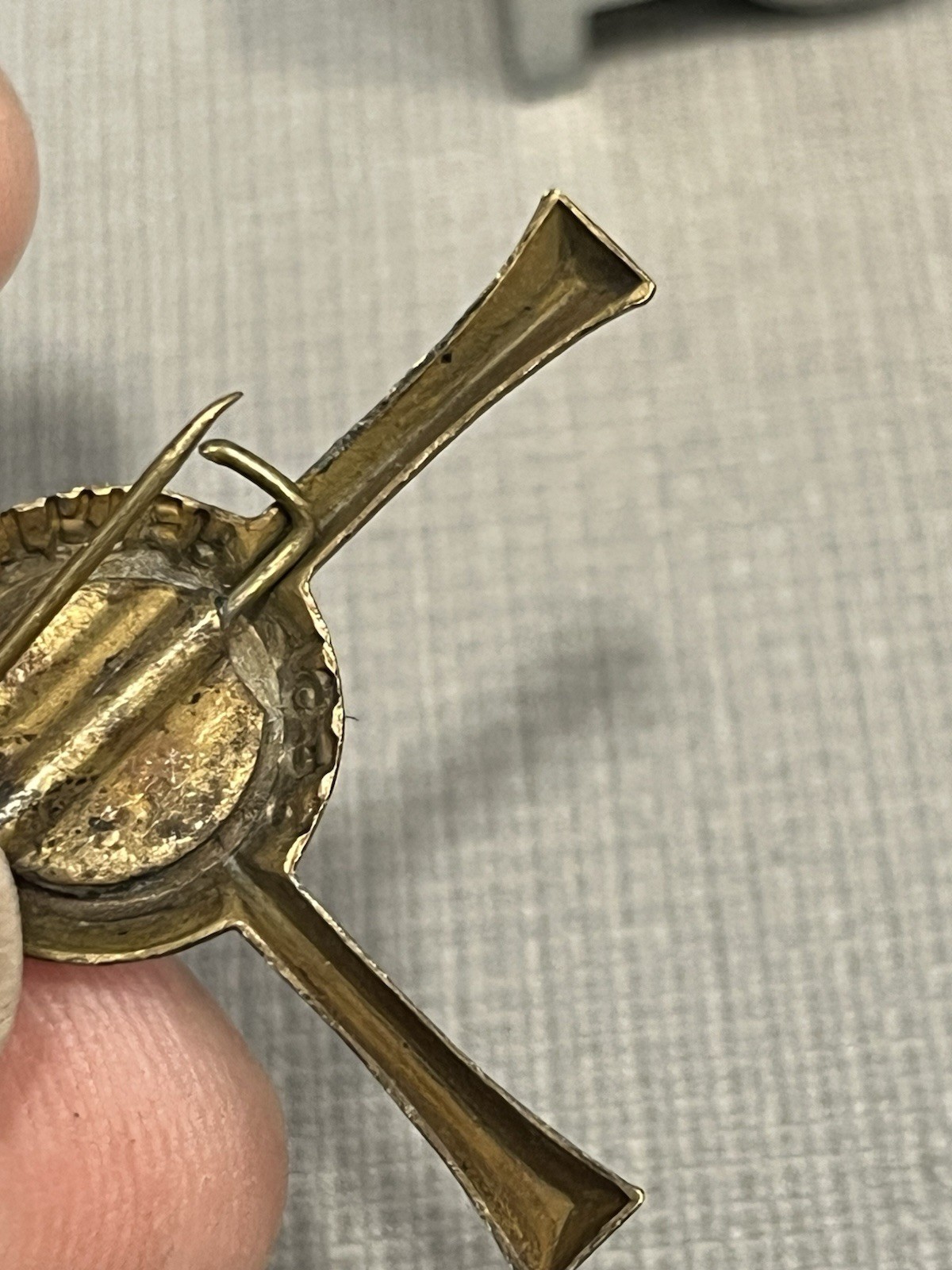 Original WW2 German Iron Shirt 1933 Pilgrimage Cross Trier Pin Medal Tinnie