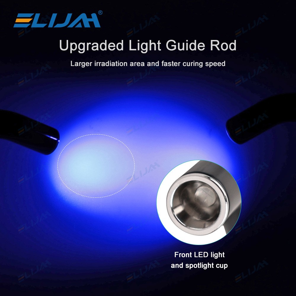 Dental Wireless Cordless LED Cure Curing Light Lamp 2000mw 5W Tool Resin Cure BK