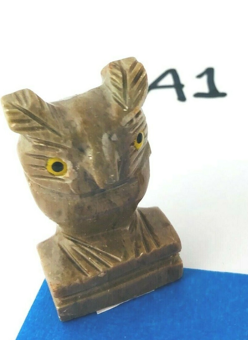 Peruvian Onyx Hand Carved Figurines Gemstone Llama Owl Animal Stone Carving Sets