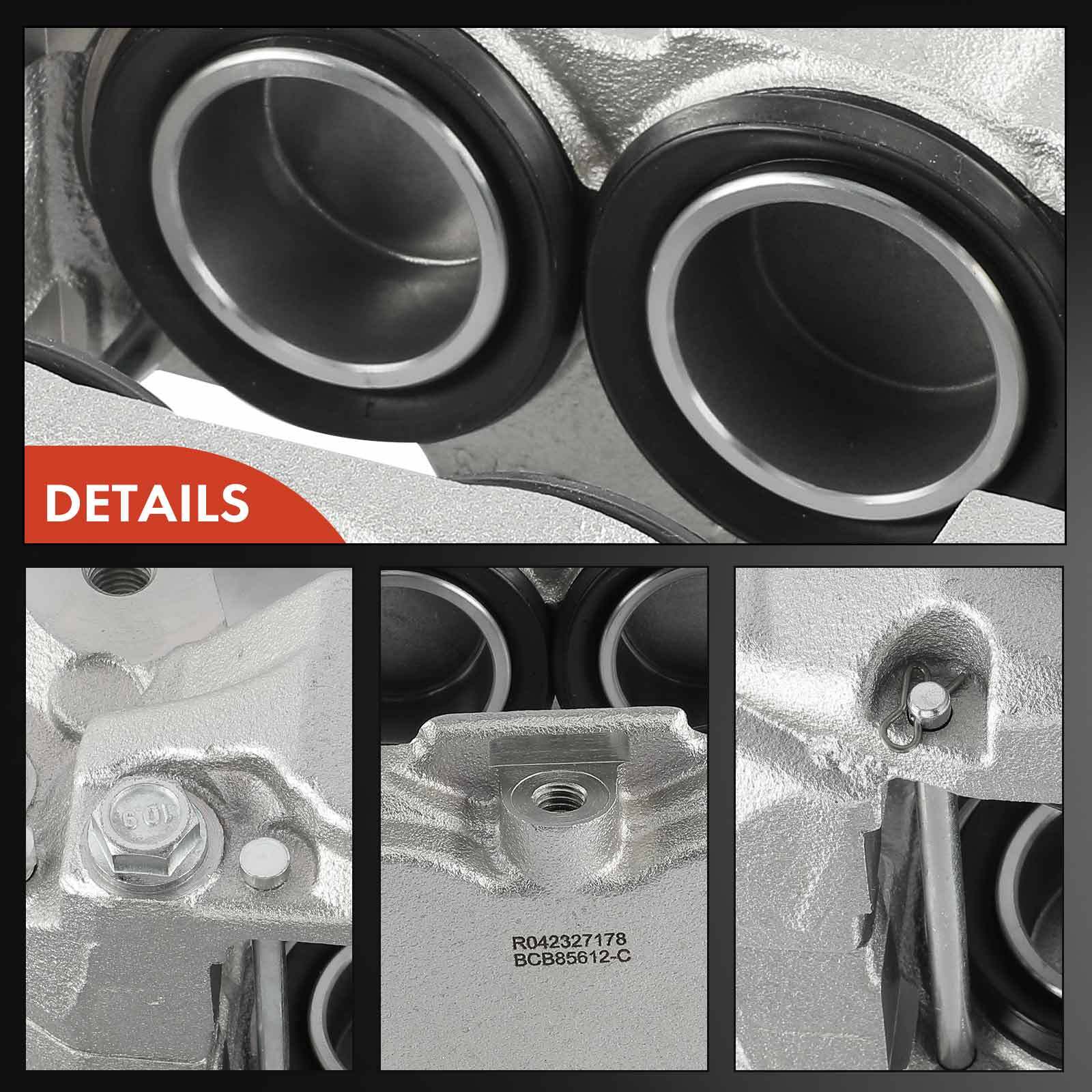 2x Front L & R Disc Brake Caliper for Chevrolet Silverado 1500 GMC Sierra 1500