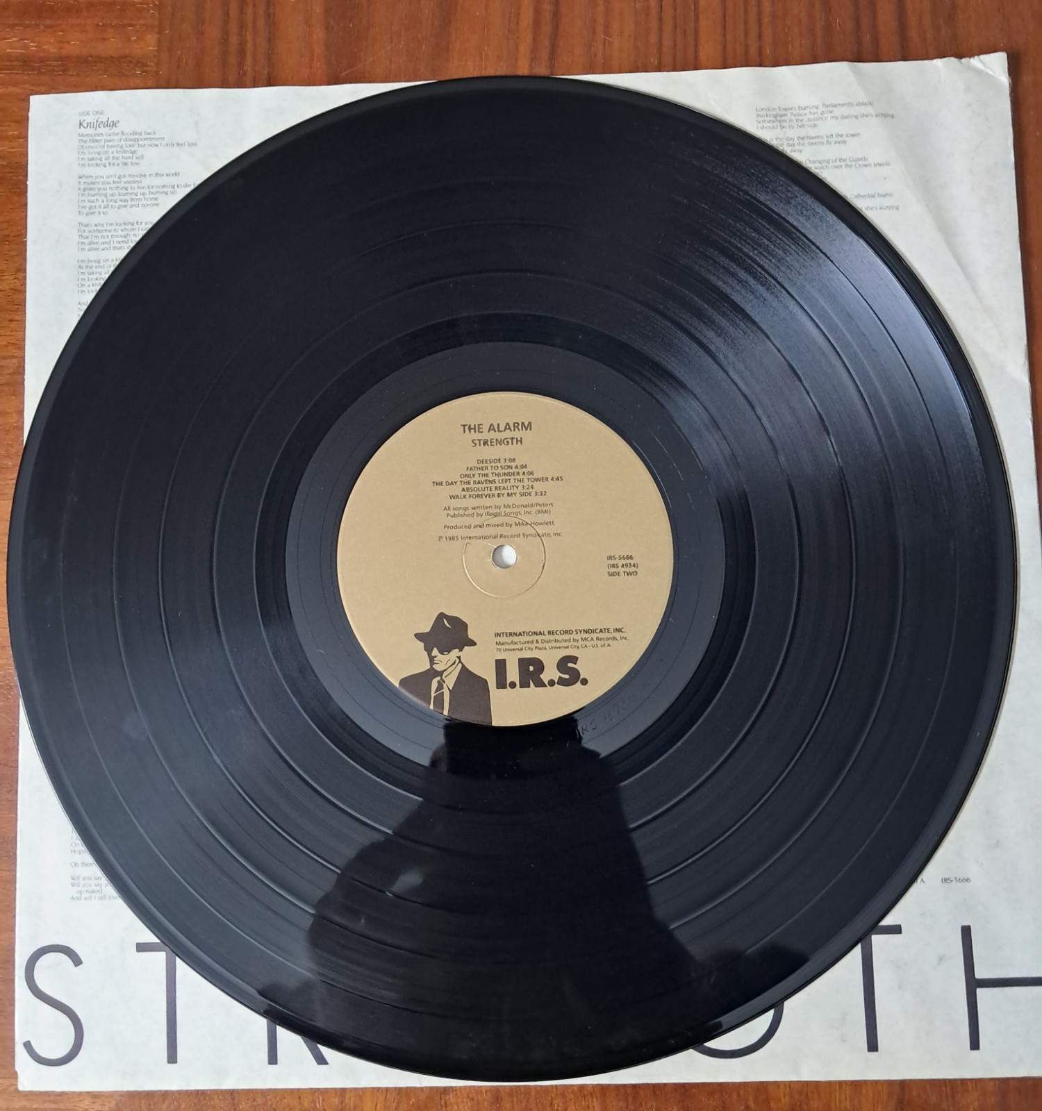 The Alarm Full Band Signed Autographed LP W/Pass and Ticket Boston Vinyl Album