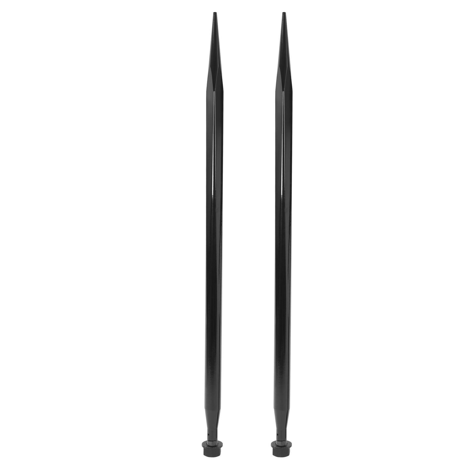 2PCS 49" Square Hay Spike Bale Spear Quick Attach Fork For Tractor Loader Bobcat