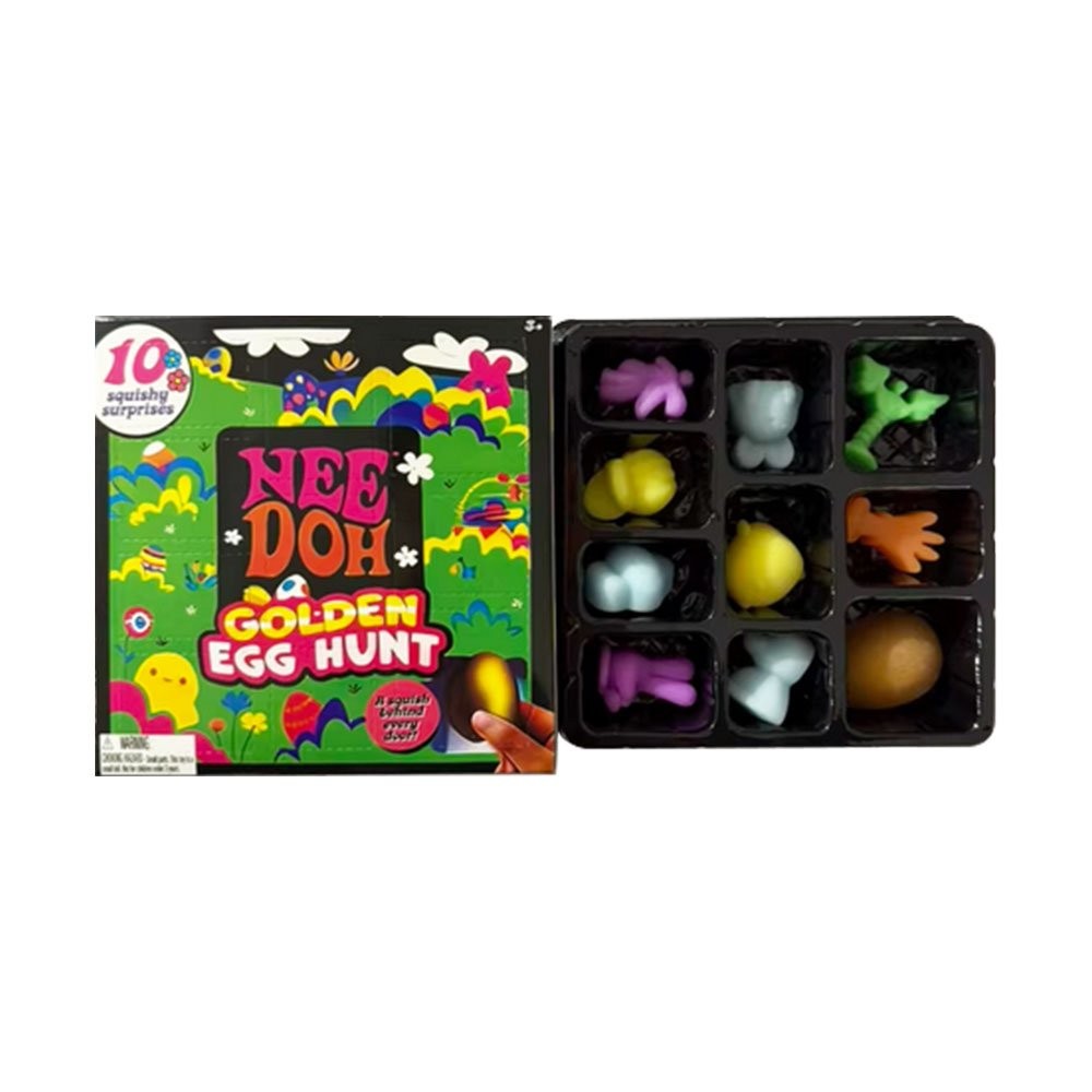 NeeDoh Easter Golden Egg Hunt Mystery (10 Squishy Surprises!) Collectibles Gift