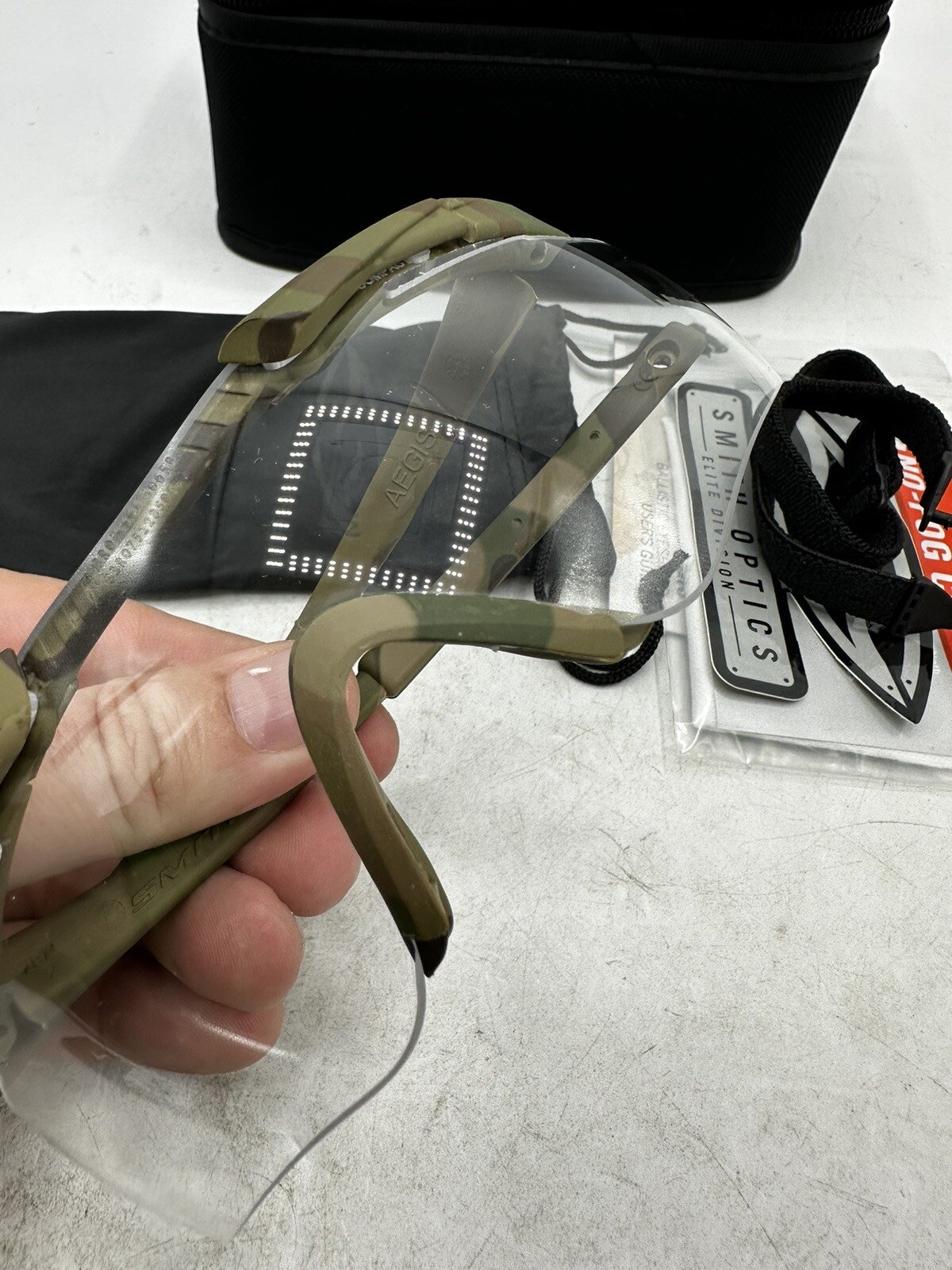 Smith Optics AEGIS Frame, Clear Lens Shooting Glasses Multicam OCP APEC