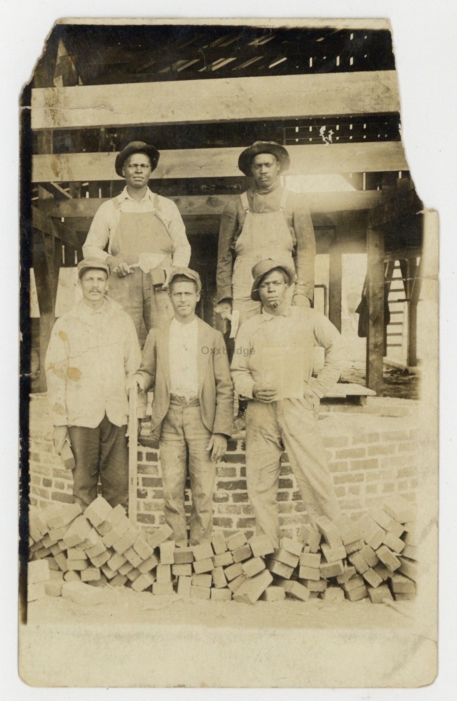 African American Mason Bricklayers 1900 Black Brick Masons Construction Workers