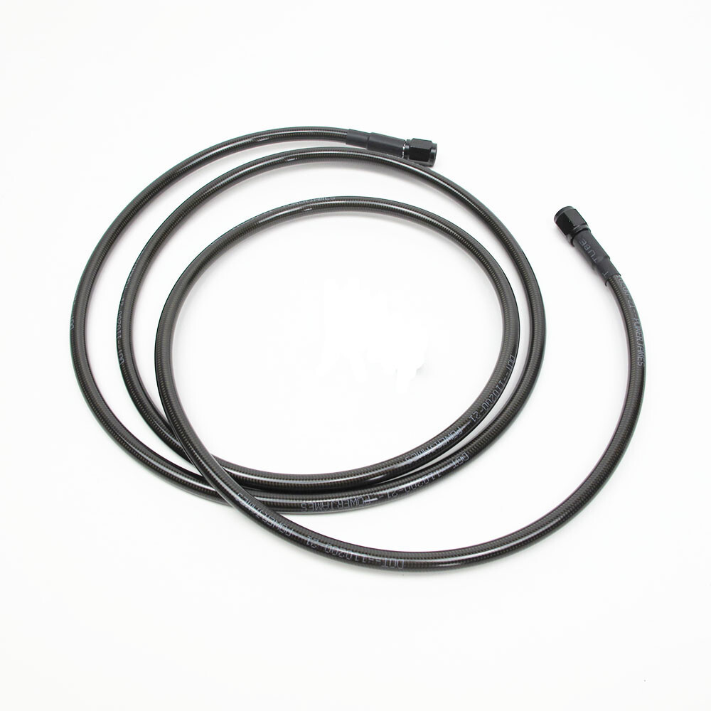 Smoky Black 39" Upper Lower Brake Lines Kit for Harley 20-22 Low Rider ST FXLRS