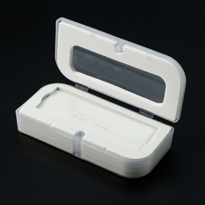 Microscope Stage Micrometer Calibration Slide Graduated Scale Slide 0.1/0.01mm