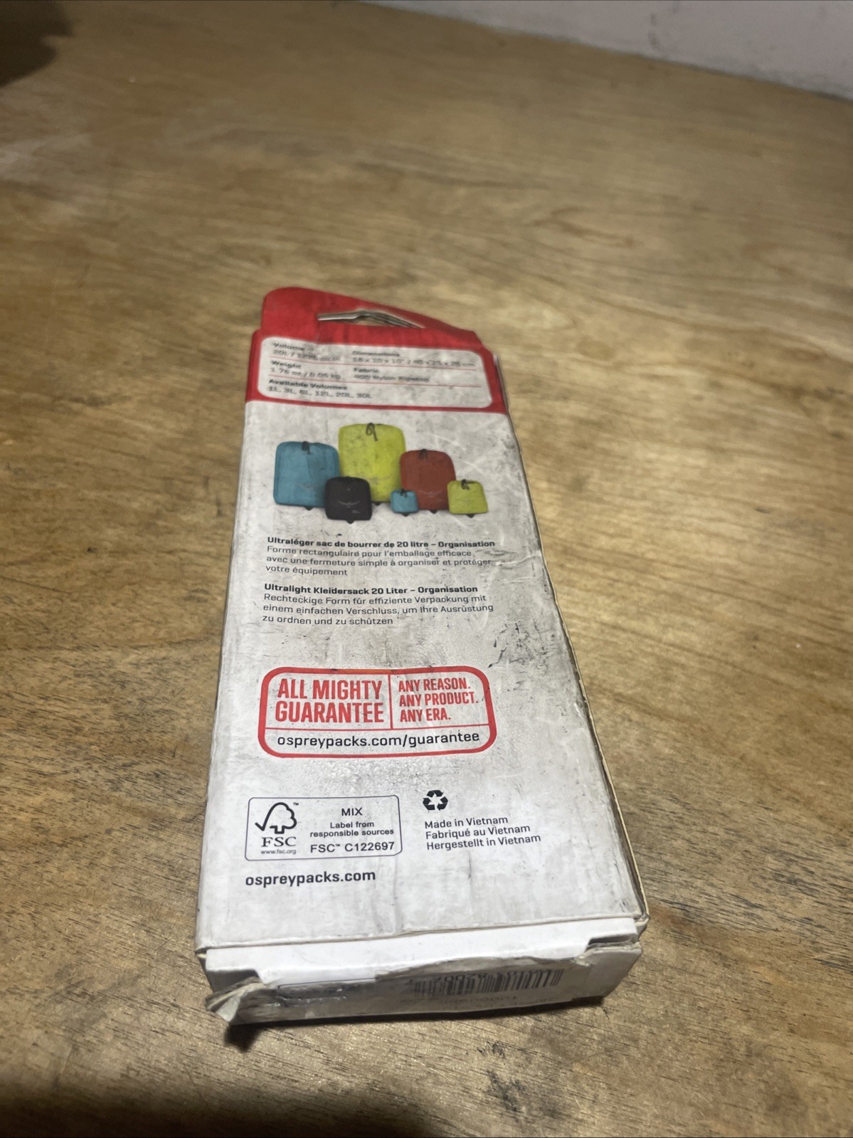 Osprey UltraLight Stuff Sack 20L gray