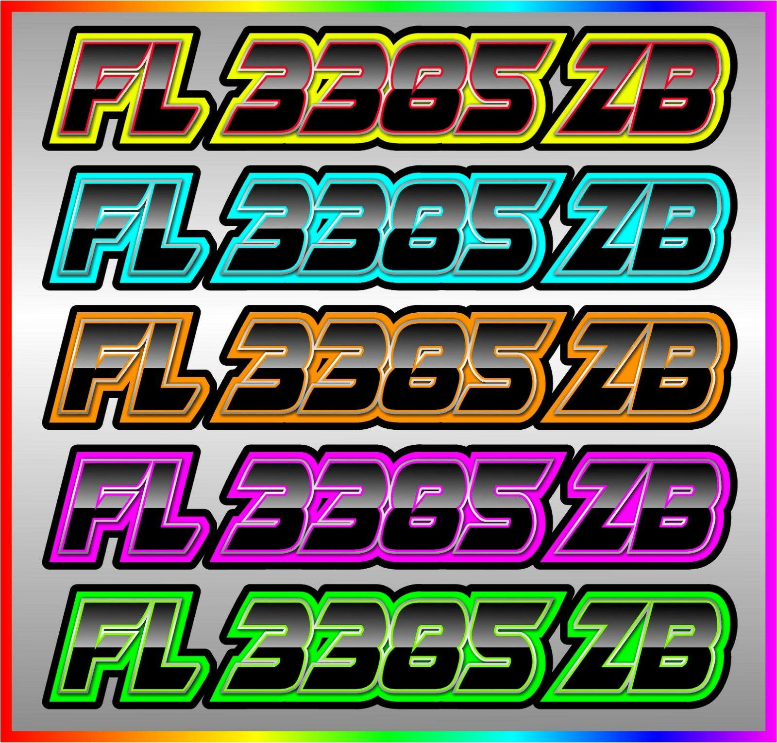 JET SKI Custom Registration Numbers Decals Stickers