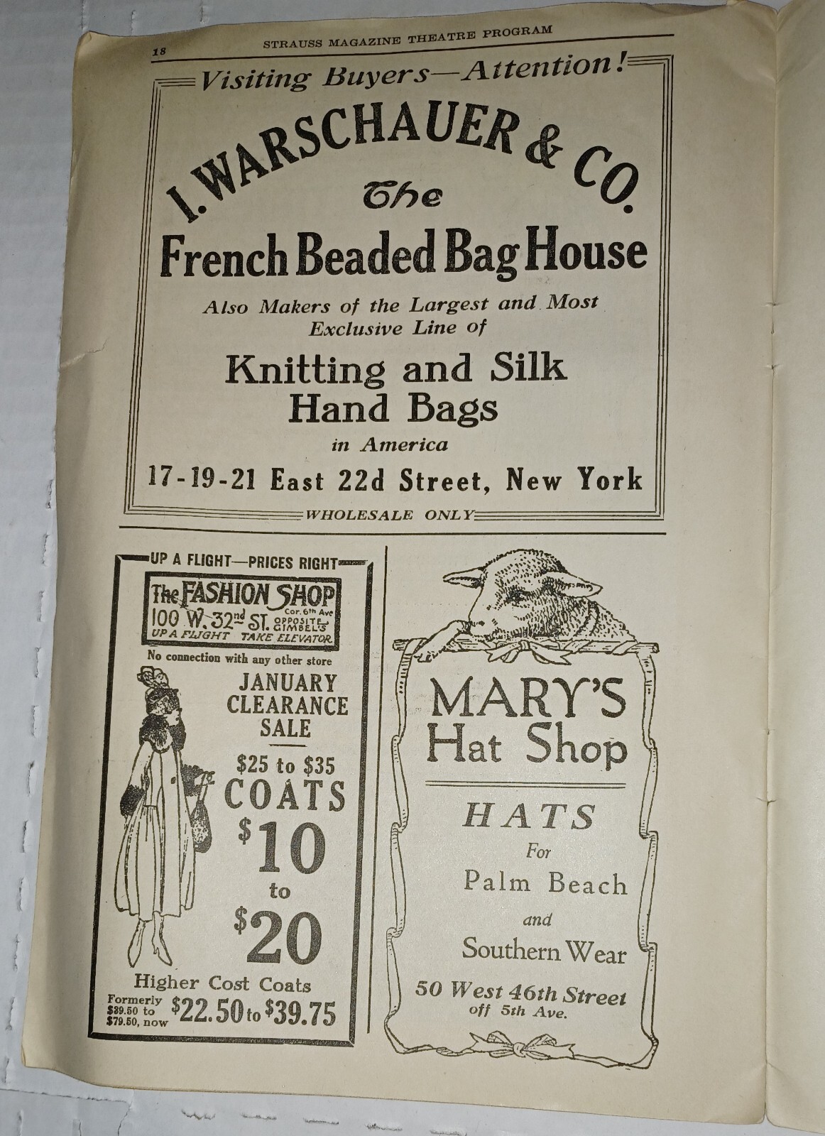 TYRONE POWER CENTURY THEATRE NY Jan 1918 CHU CHIN CHOW Broadway Program-WW1 Era