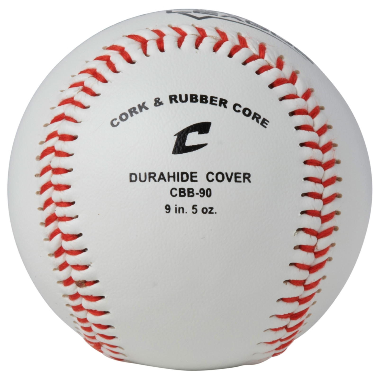 CHAMPRO CBB-90 Durahide Cover Baseballs in an Optic Blue Bucket – 30 Balls