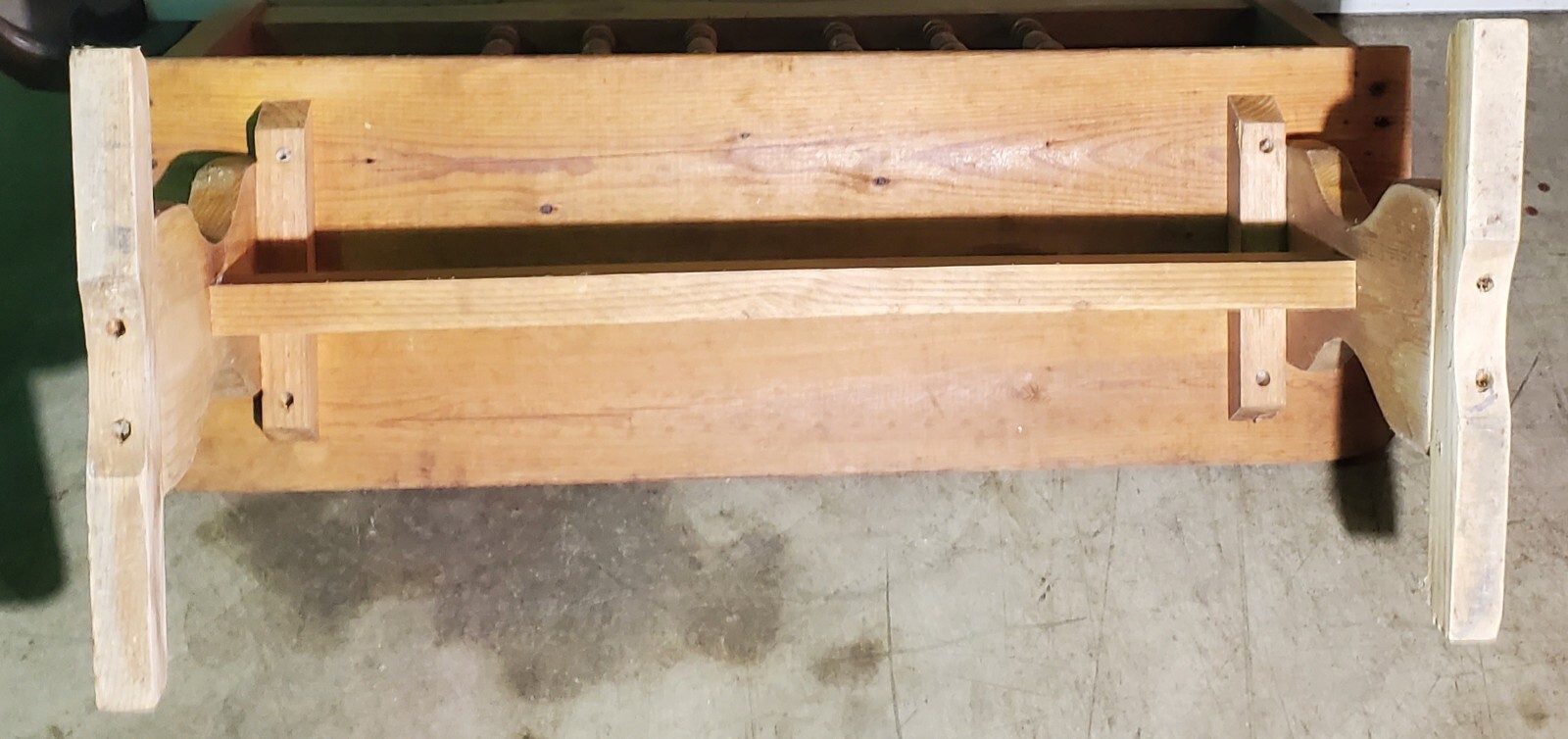 Antique Oak Heavy Duty Sturdy 2 Person Bench 42"x14"x32" Ready to Paint / Stain