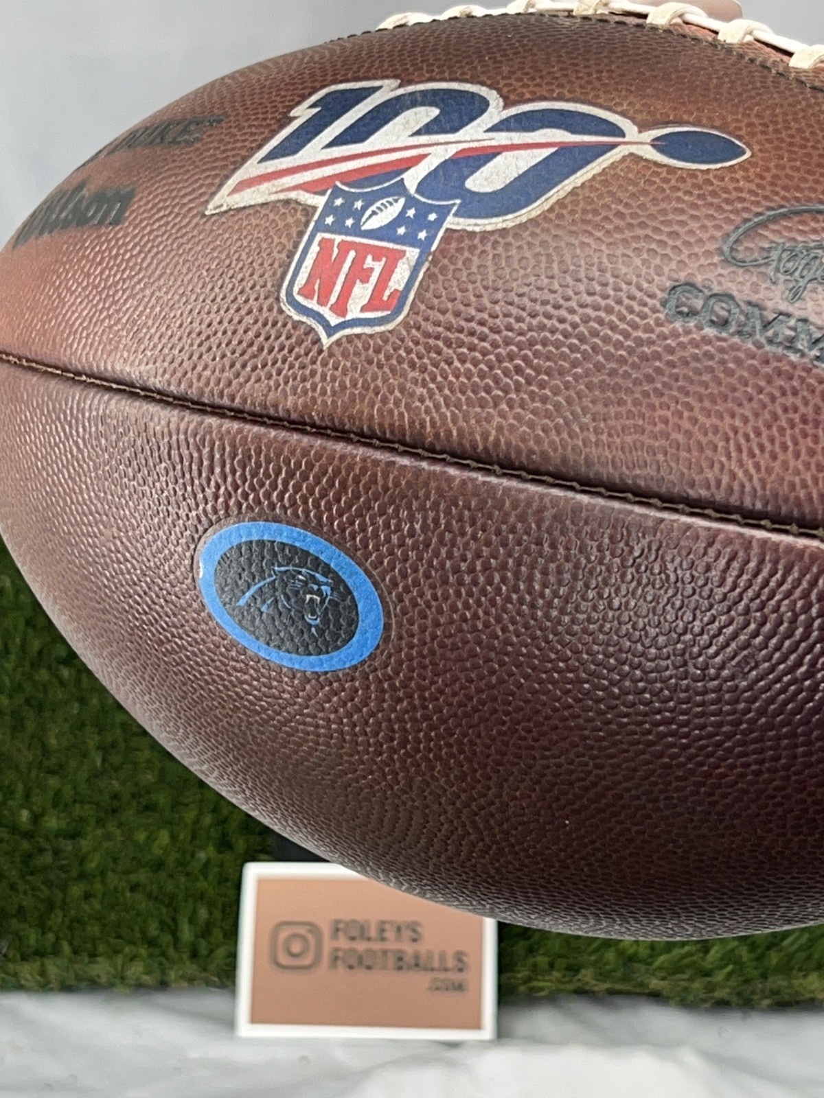 NFL100 "The Duke" Wilson Football - Carolina Panthers Game Prepped & Conditioned