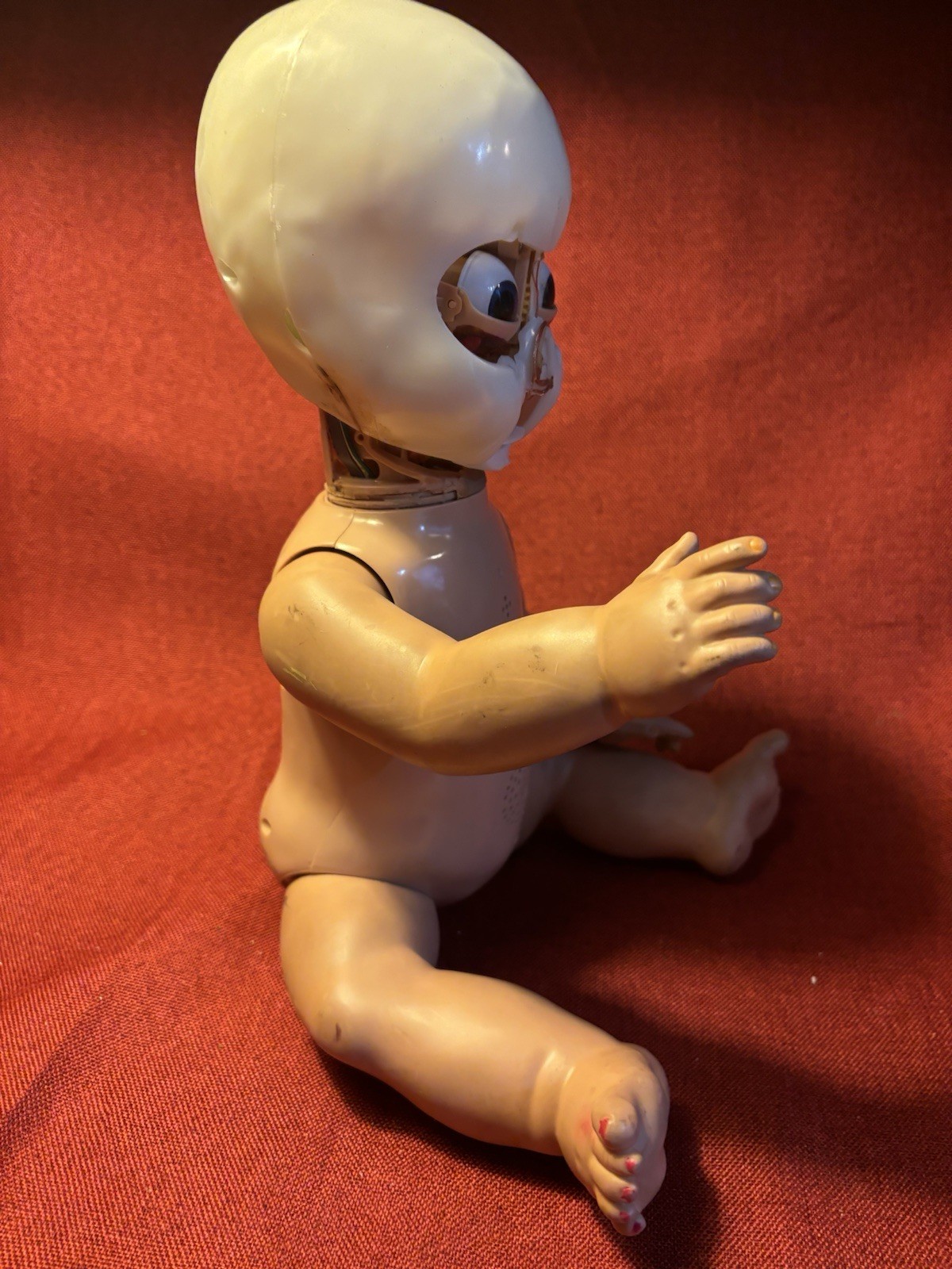 Vintage Doll Baby Oddities Creepy Weird Working Moving Talking Robot