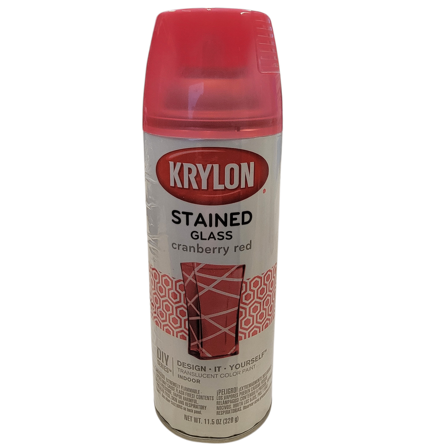 KRYLON STAINED GLASS Spray Paint Cranberry Red 11.5oz Translucent Indoor DIY