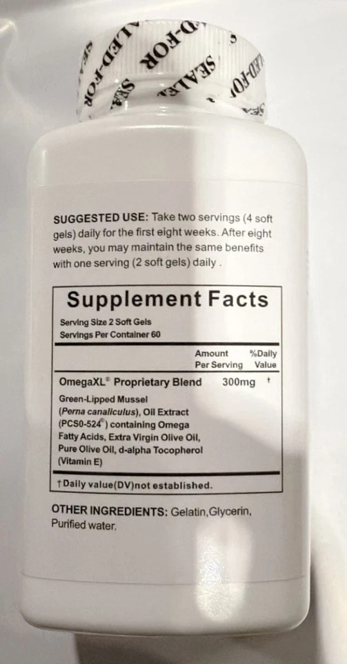 Omega XL 120ct by Great HealthWorks Potent, Joint Pain Relief Omega-3 🚚 🆓