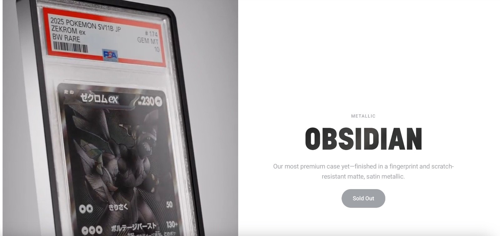 GradedGuard PSA Graded Card Case Guard Protector OBSIDIAN Limited Edition