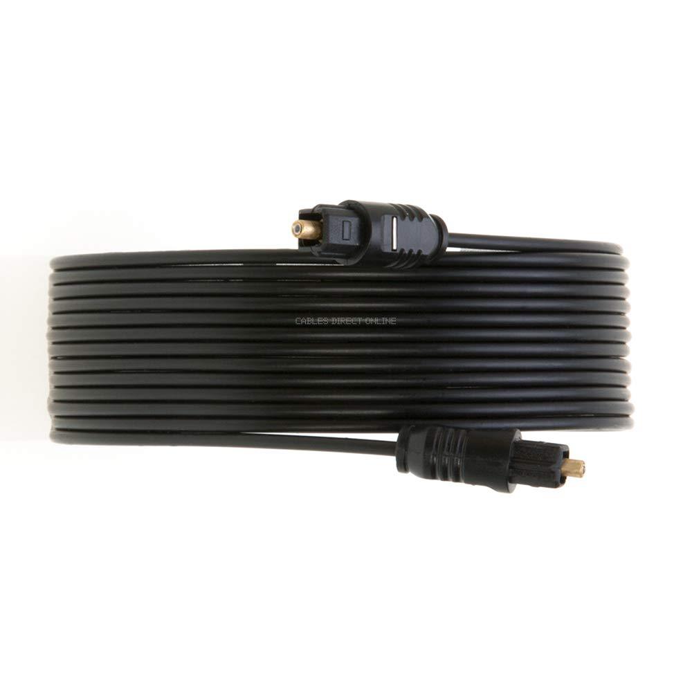 Toslink Cable Fiber Optical Digital Audio SPDIF Sound Bar Cord 1ft - 50ft Lot