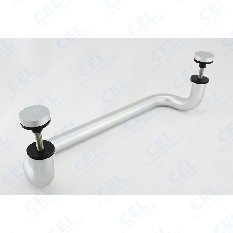 CEL 12" Solid Aluminum Straight Singled-Side Offset Pull Handles for Entry Door