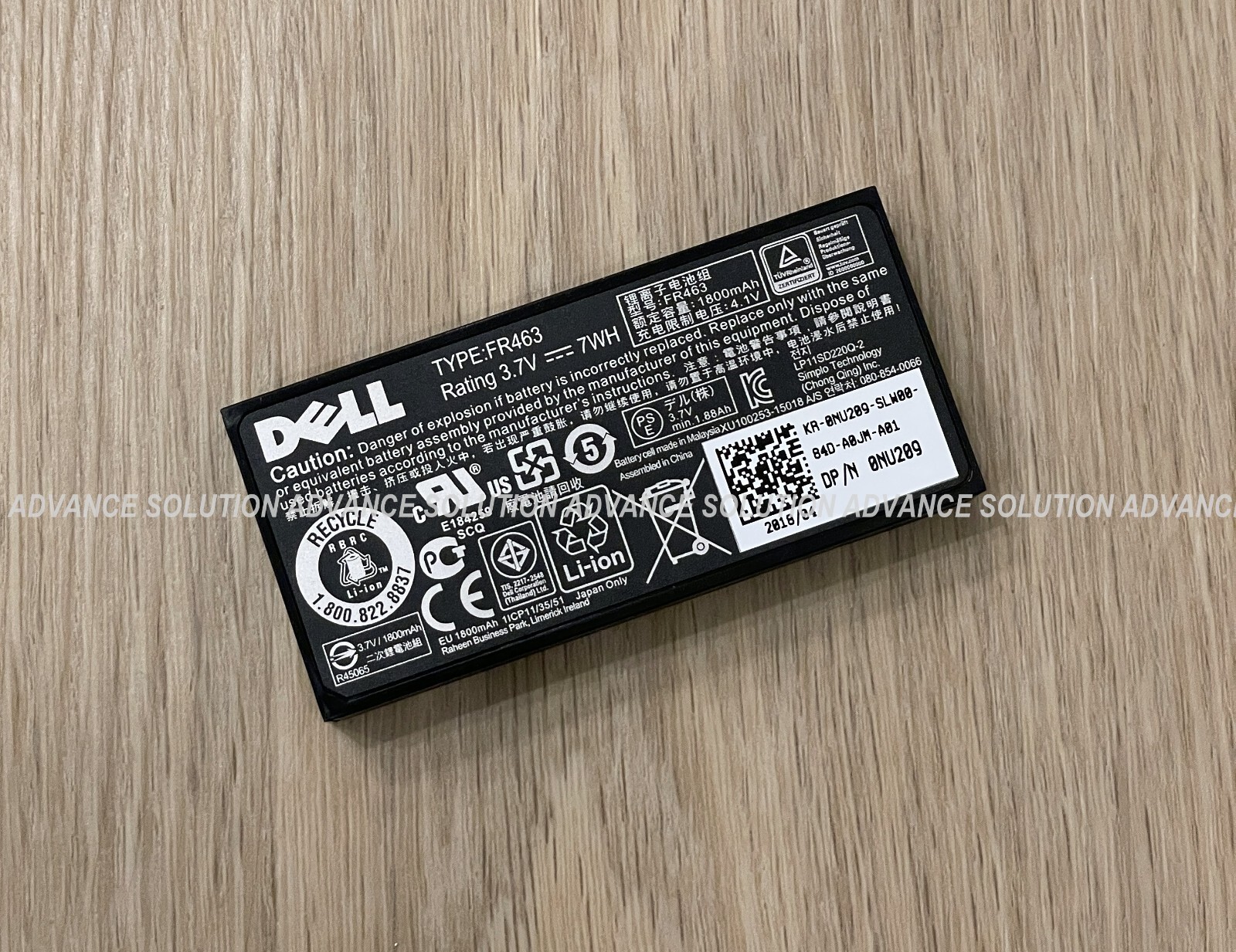 New Dell PowerEdge RAID Controller Battery NU209 FR463 PERC 5i 6i H700 R710