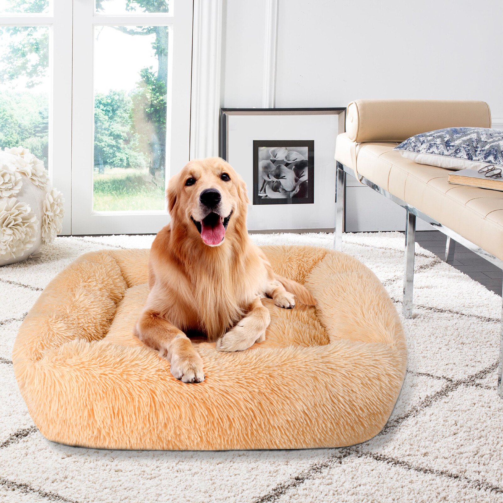Soft Plush Orthopedic Pet Bed Slepping Mat Cushion for Small Large Dog Cat