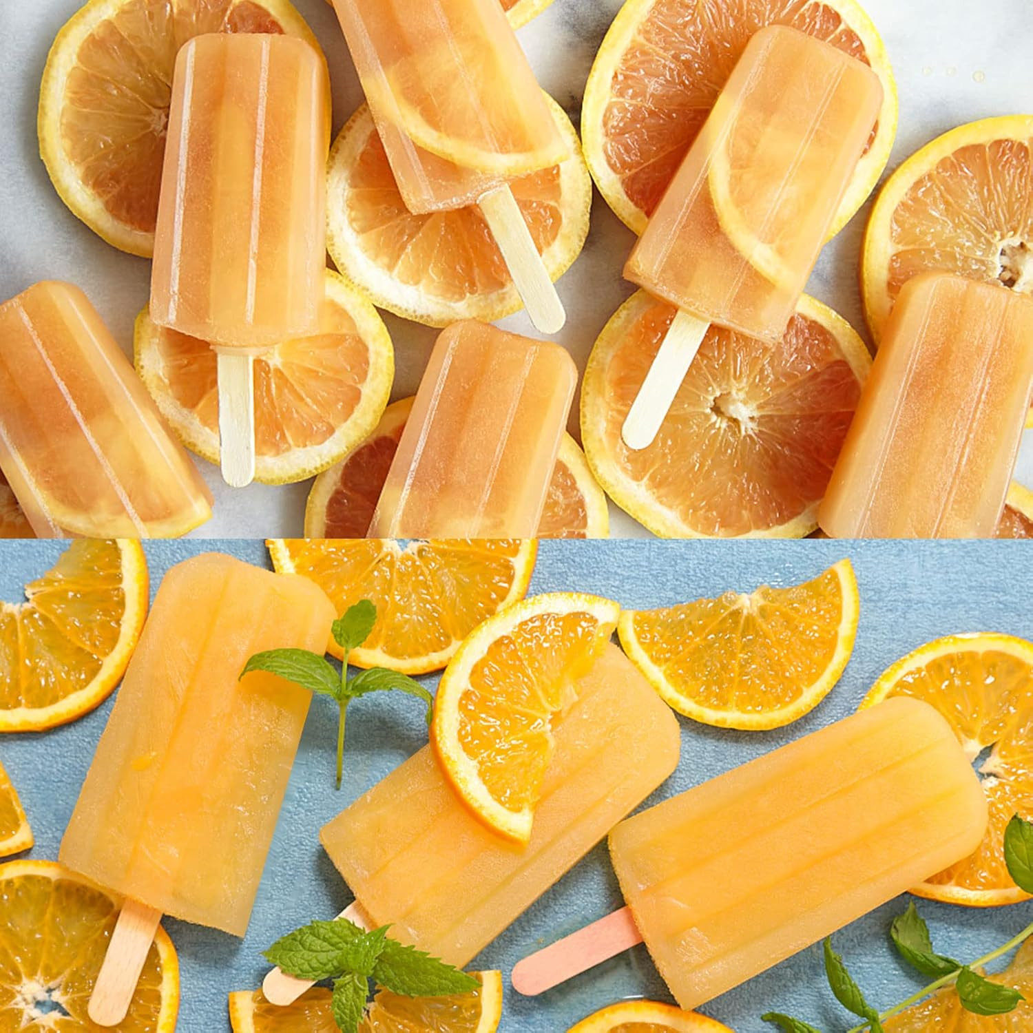 Moldes de silicona para paletas, moldes reutilizables de grado alimenticio