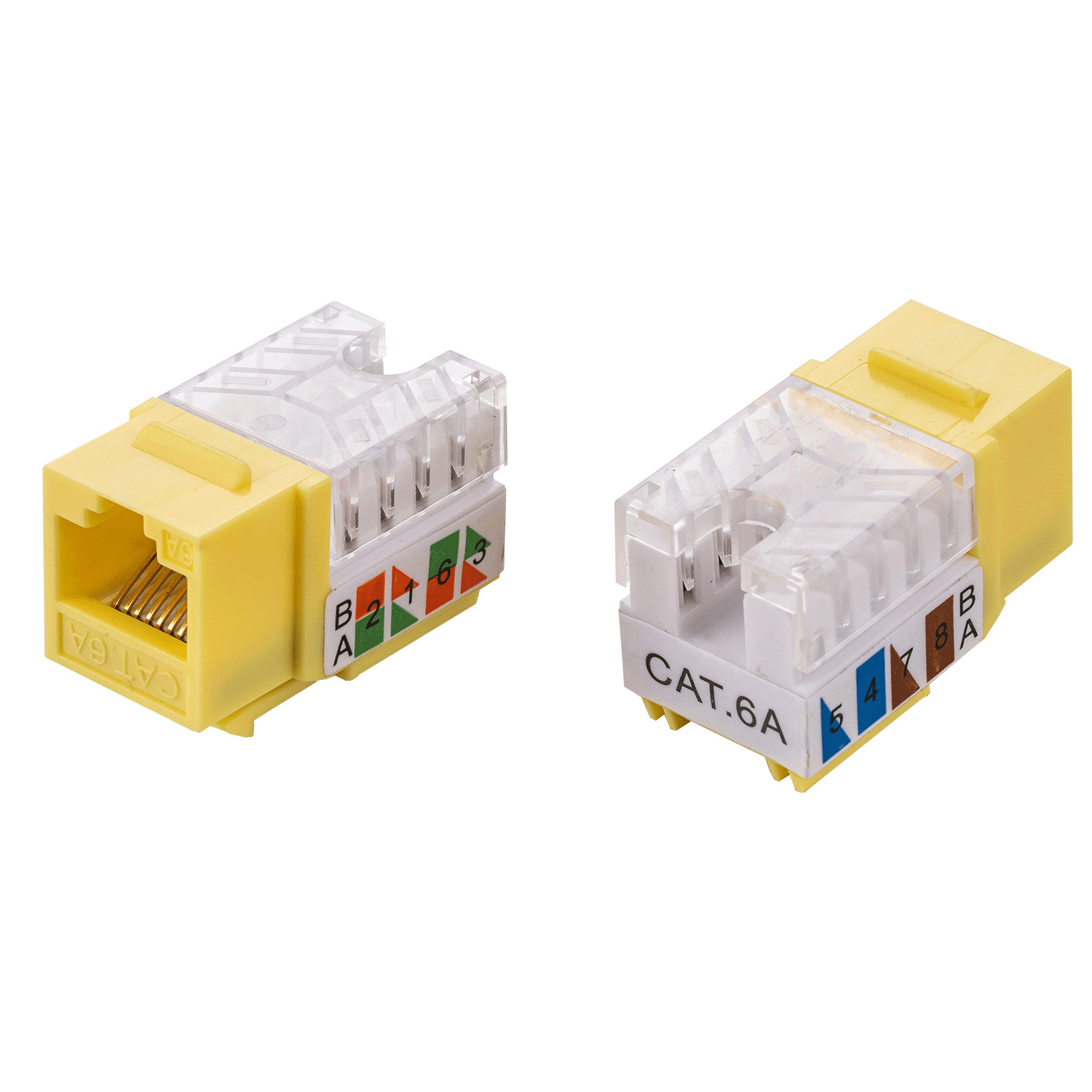 Cat6a Keystone Jack Lan Network 45 Degree RJ45 Tool Punch down Set lot