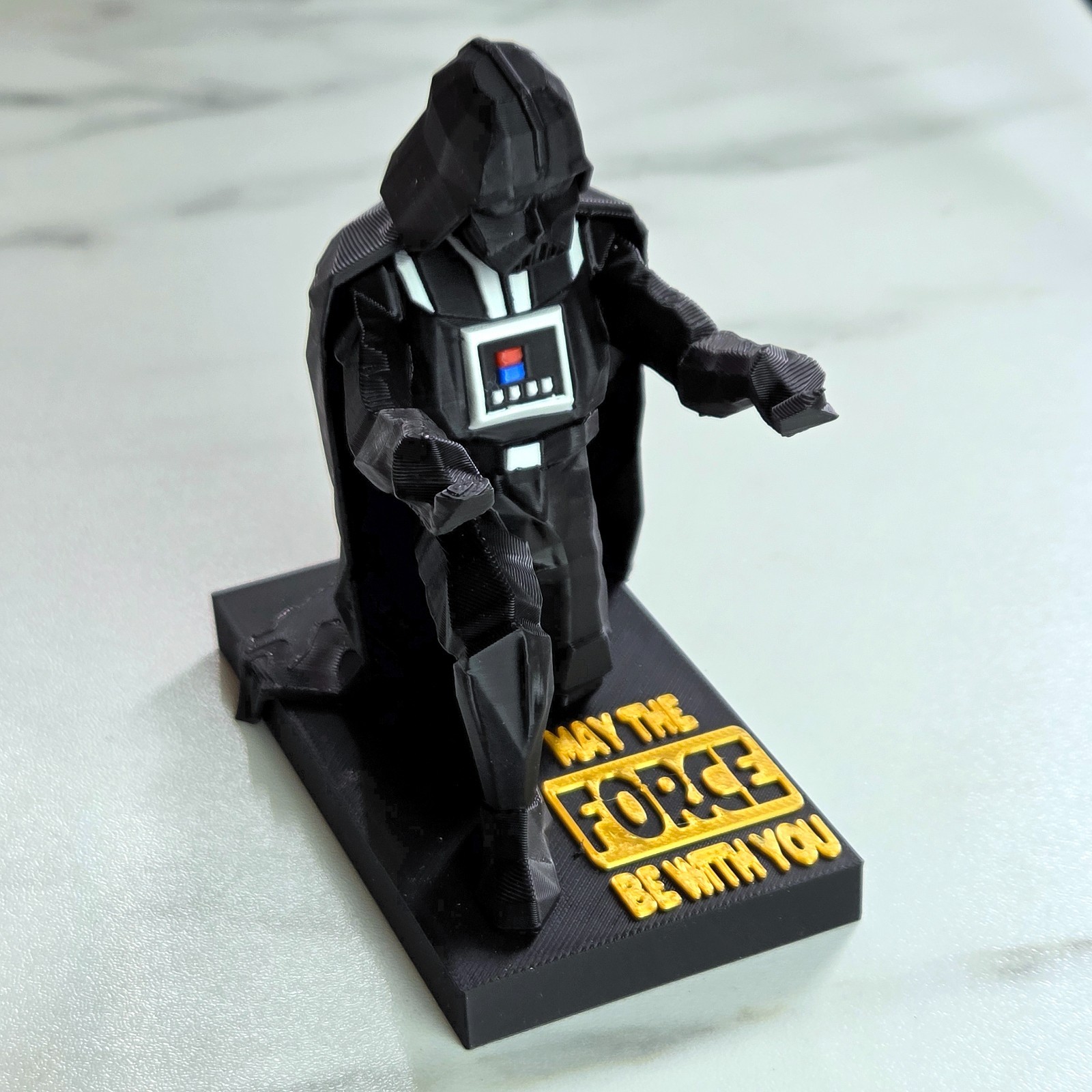 Darth Vader Pen Holder – 5 Color 3D Print | Gold “May the Force Be With You”