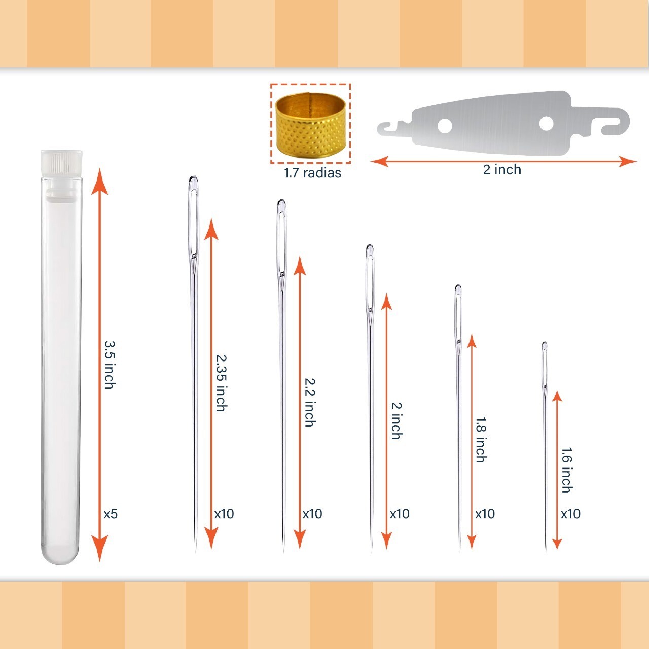 large eye sewing needles
