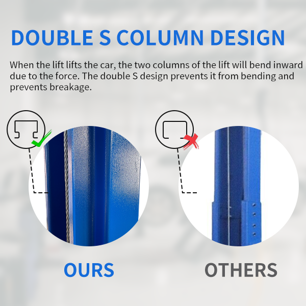 M&E 2 Post Lift 11000lbs Two Post Auto Lift Auto Truck Hoist Super Quality
