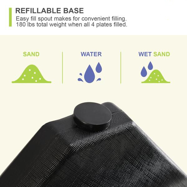 Monkey Patio Weighted bases for Offset Cantilever, Patio, and Market Umbrella