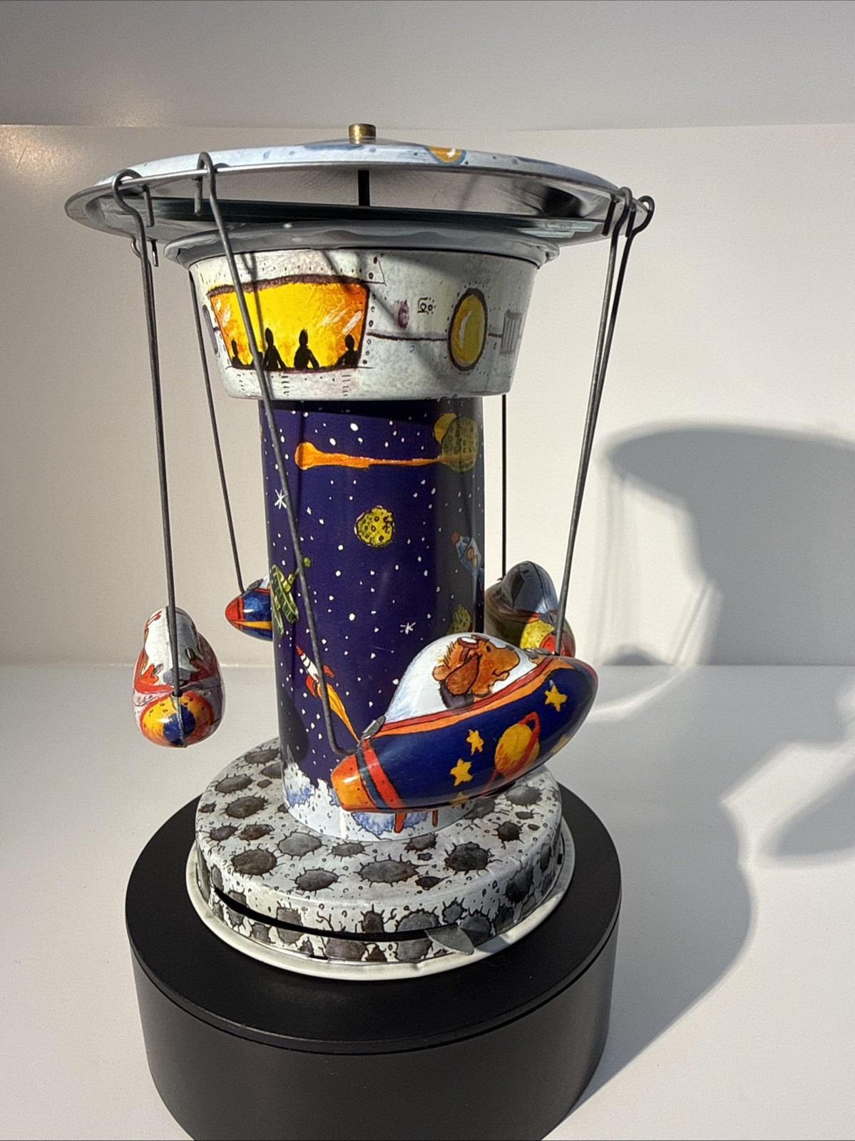 Rocket Carousel Tin Toy Schylling Collector Series (TESTED)