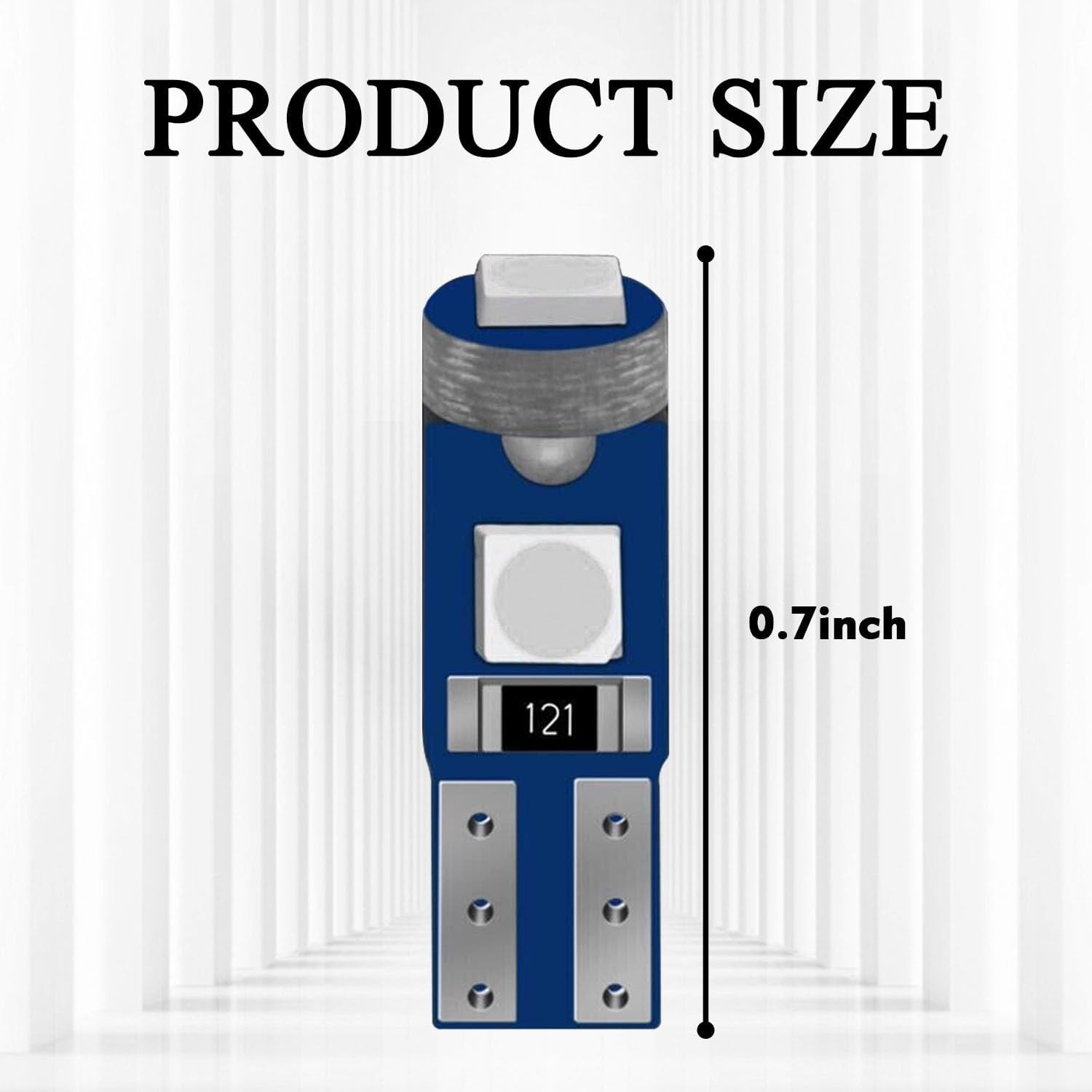 20PCS T5 Dashboard LED Light Bulbs, 37 74 2721 Instrument Cluster Super Bright L