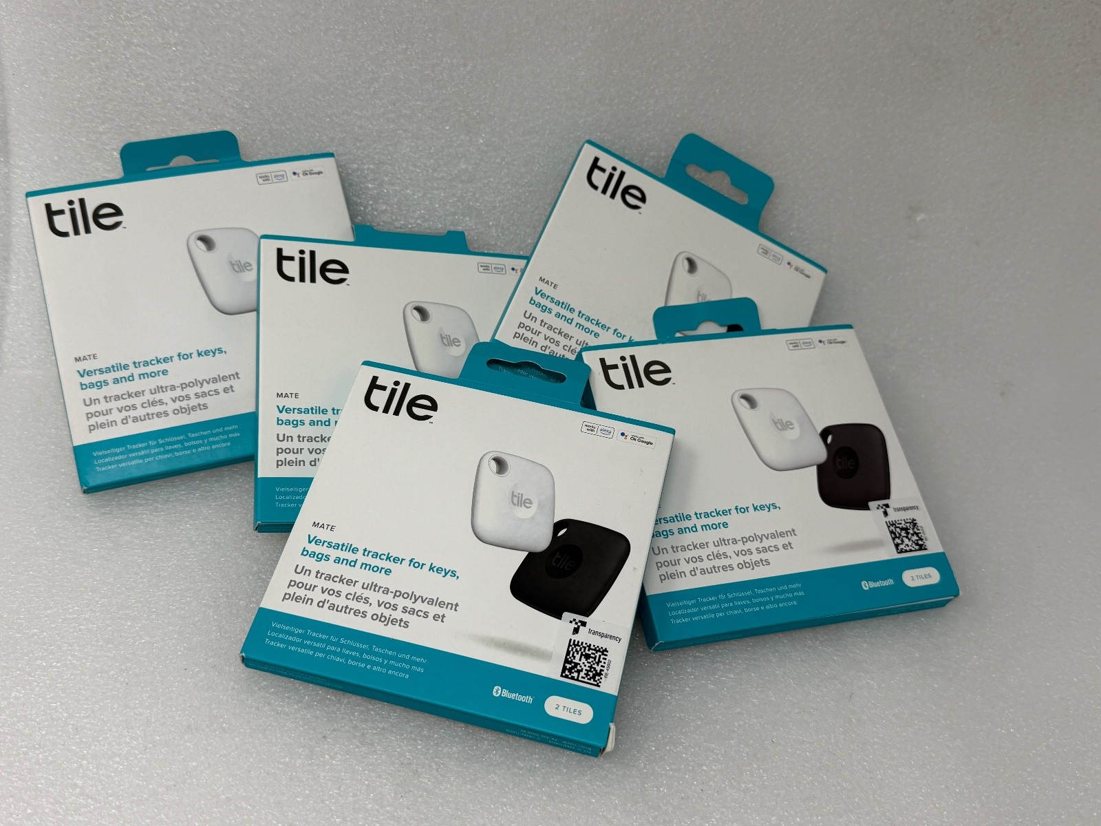 [10-PACK] TILE MATE BLACK & WHITE [2022] BLUETOOTH ITEM KEY TRACKER FINDER [NEW]