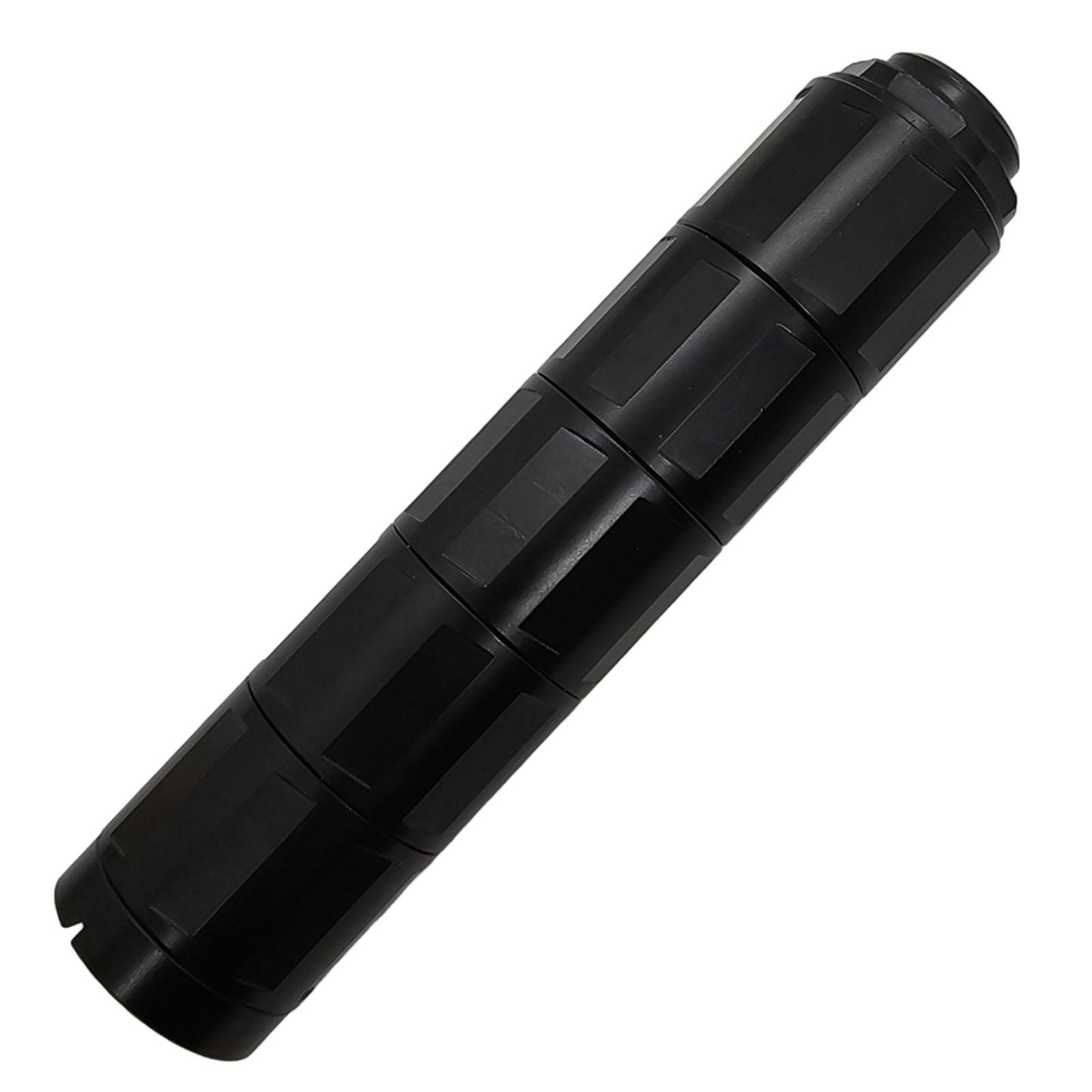 Linear CNC Threaded 1/2x28 Muzzle Brake, Compensator – Steel, Black – 6" Long