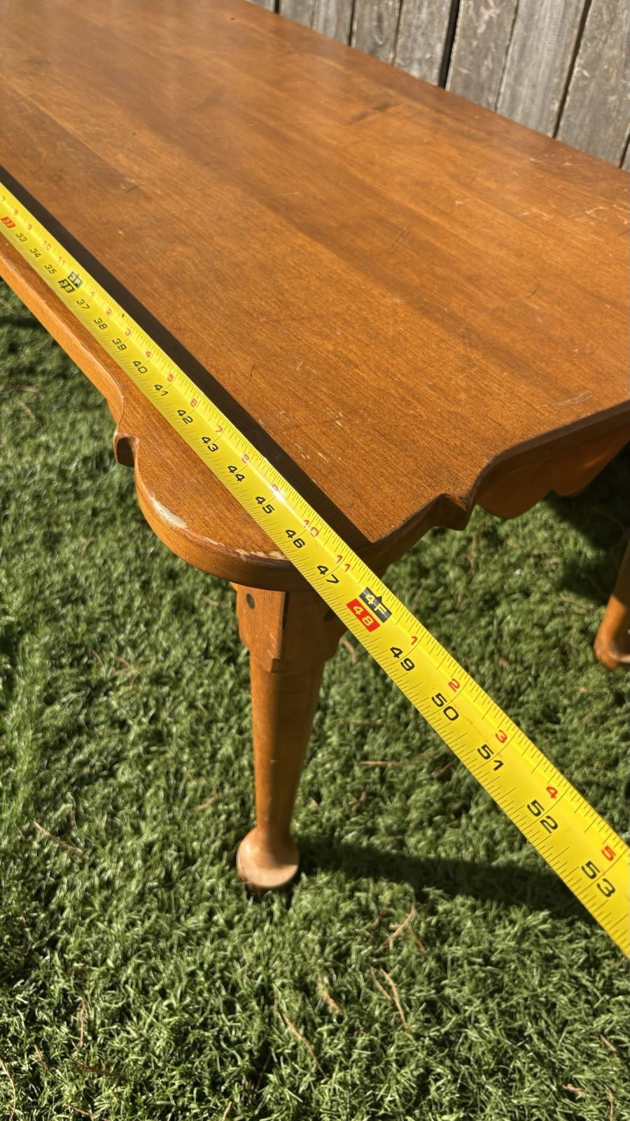 Vintage Mid Century Maple 1776 Porringer Country French Ethan Allen Coffee Table