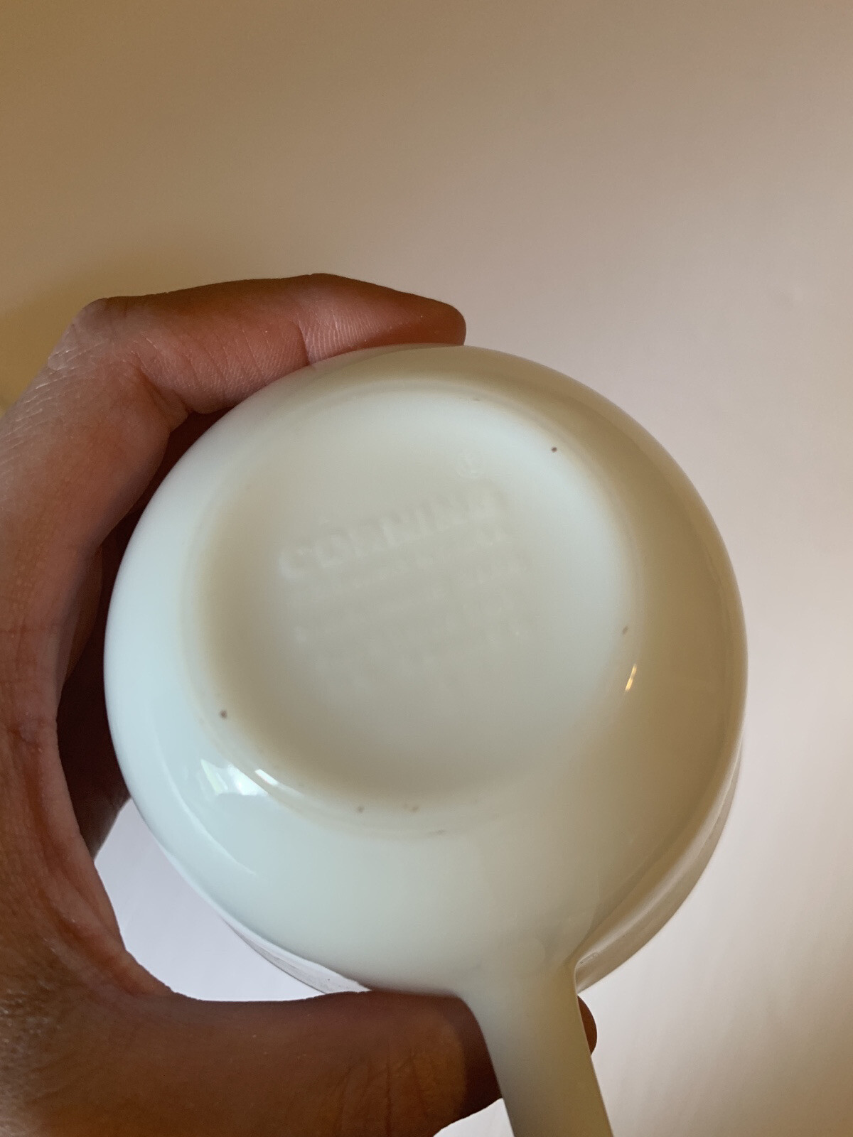 CORNINGWARE Vintage Coffee Tea Mugs Cups Set Of 3 White With Gray Flowers