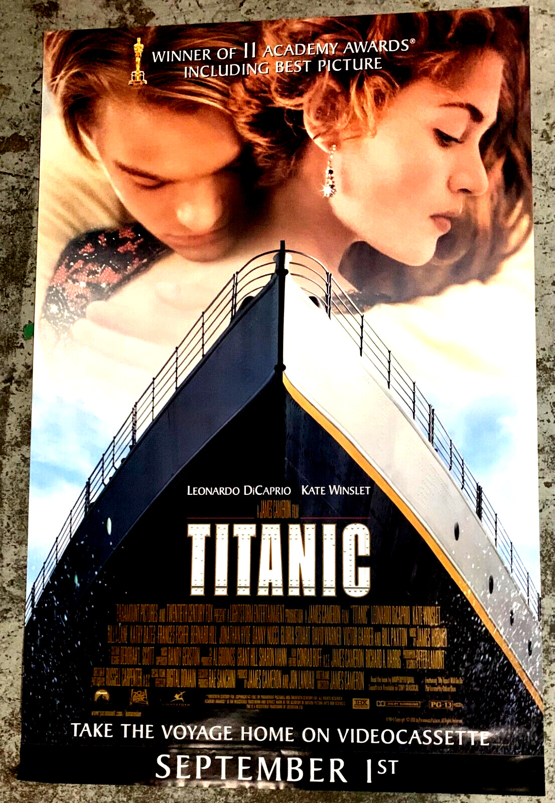 Titanic - Video Store Movie Poster - NEW - Original - 27" x 40"