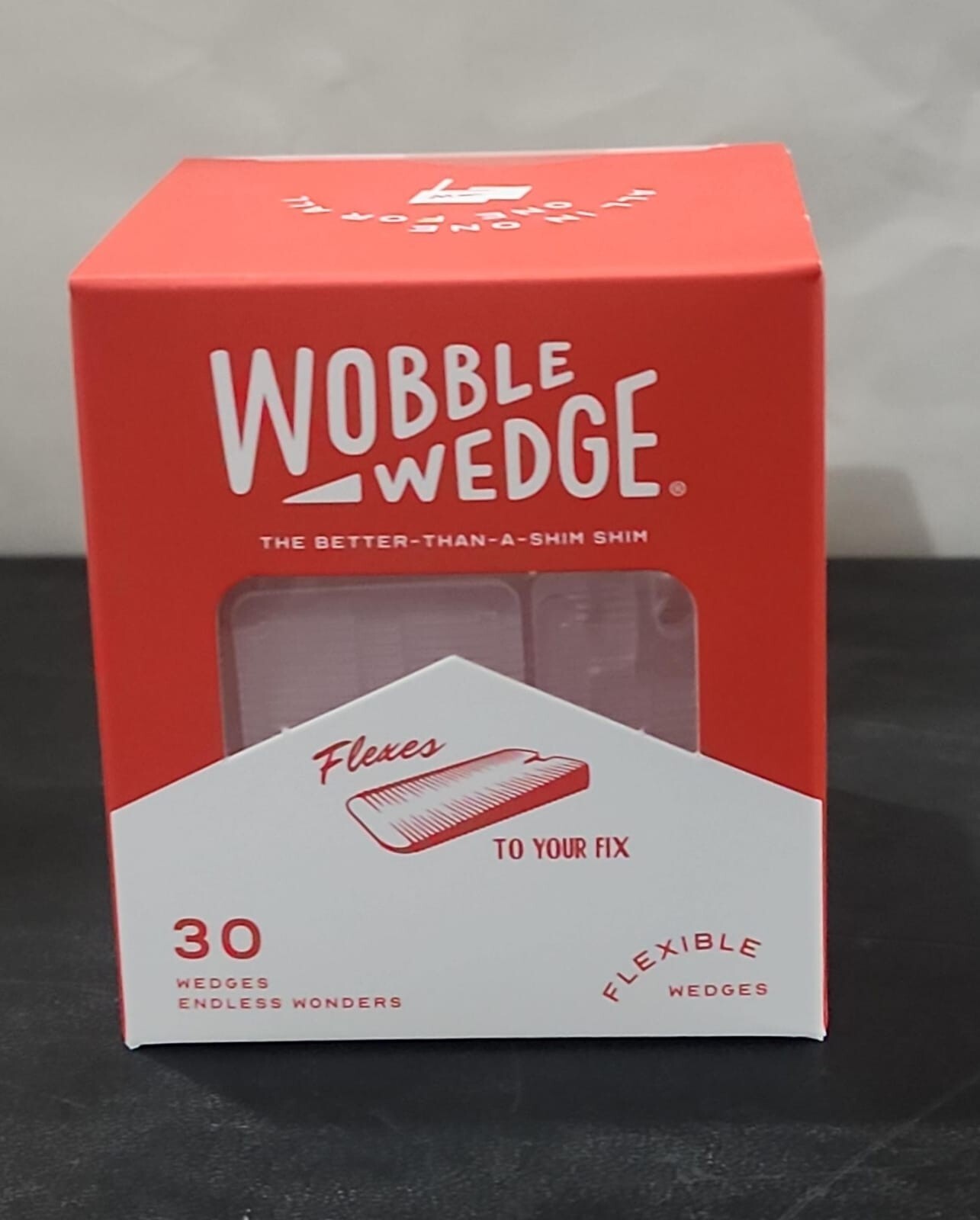 Wobble Wedges Flexible Plastic Shims ~ 30 Pack