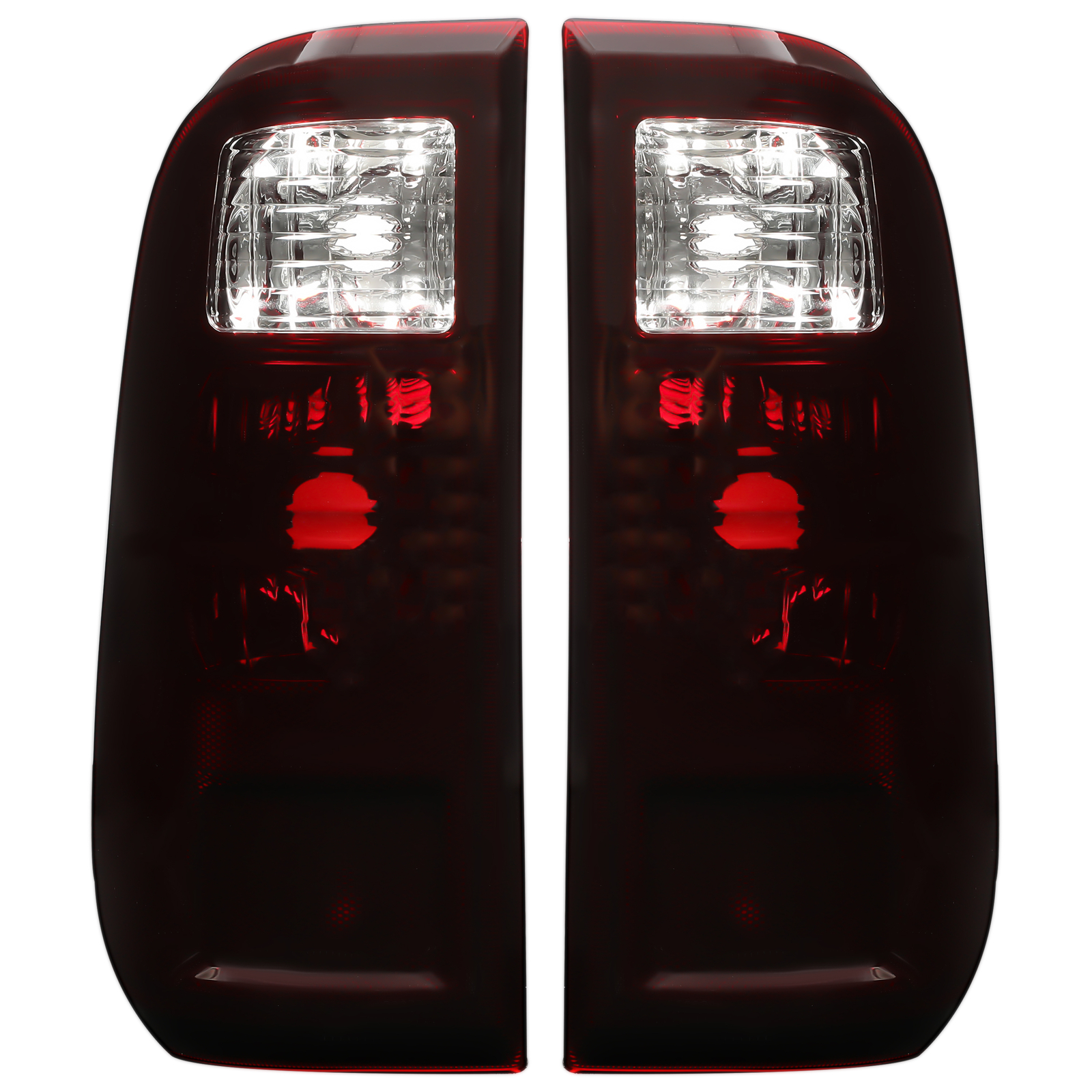 Red Smoke For Ford F250 F350 F450 F550 Super Duty 2008-2016 Tail Lights Pair
