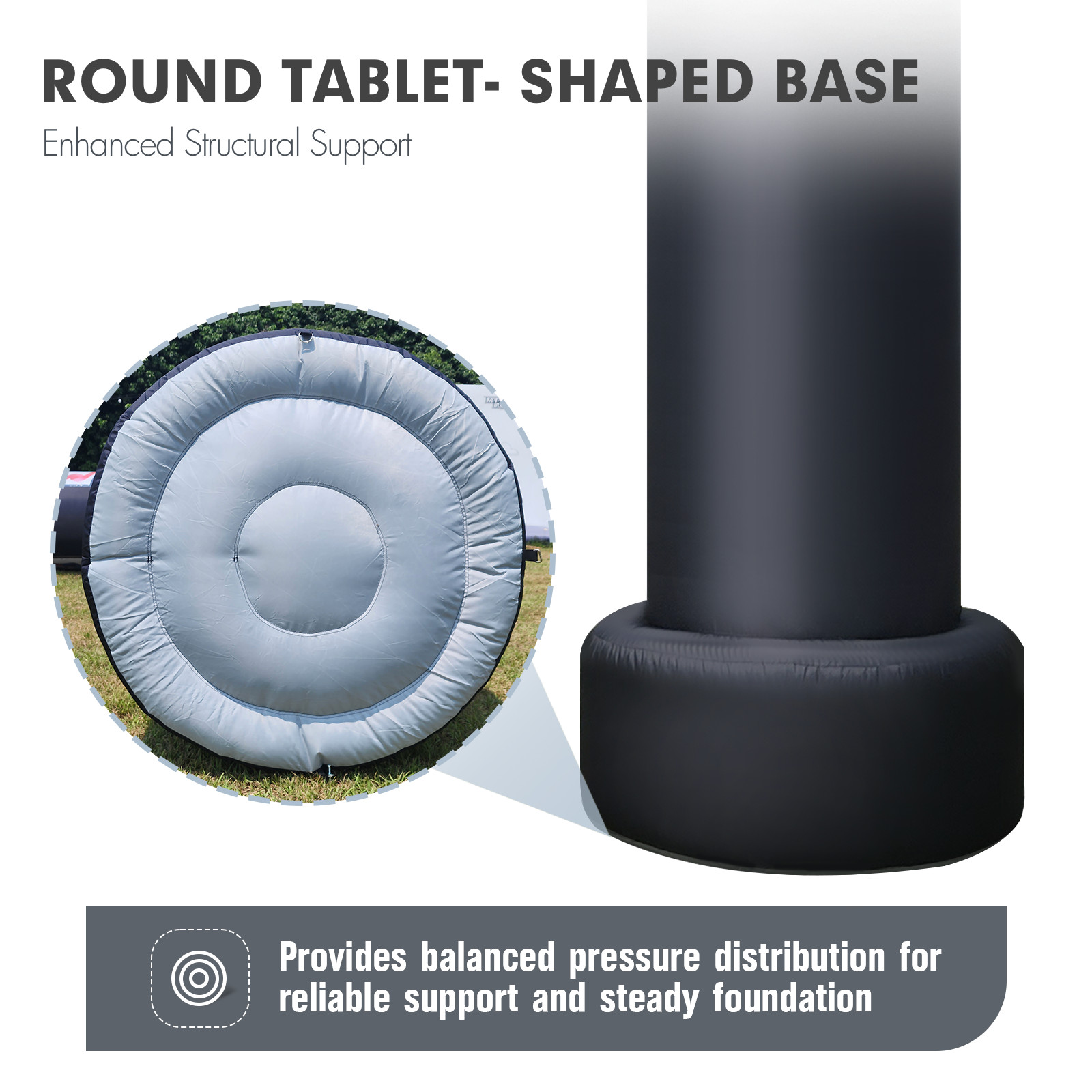 20Ft Inflatable Event Arch with built-in blower - Black